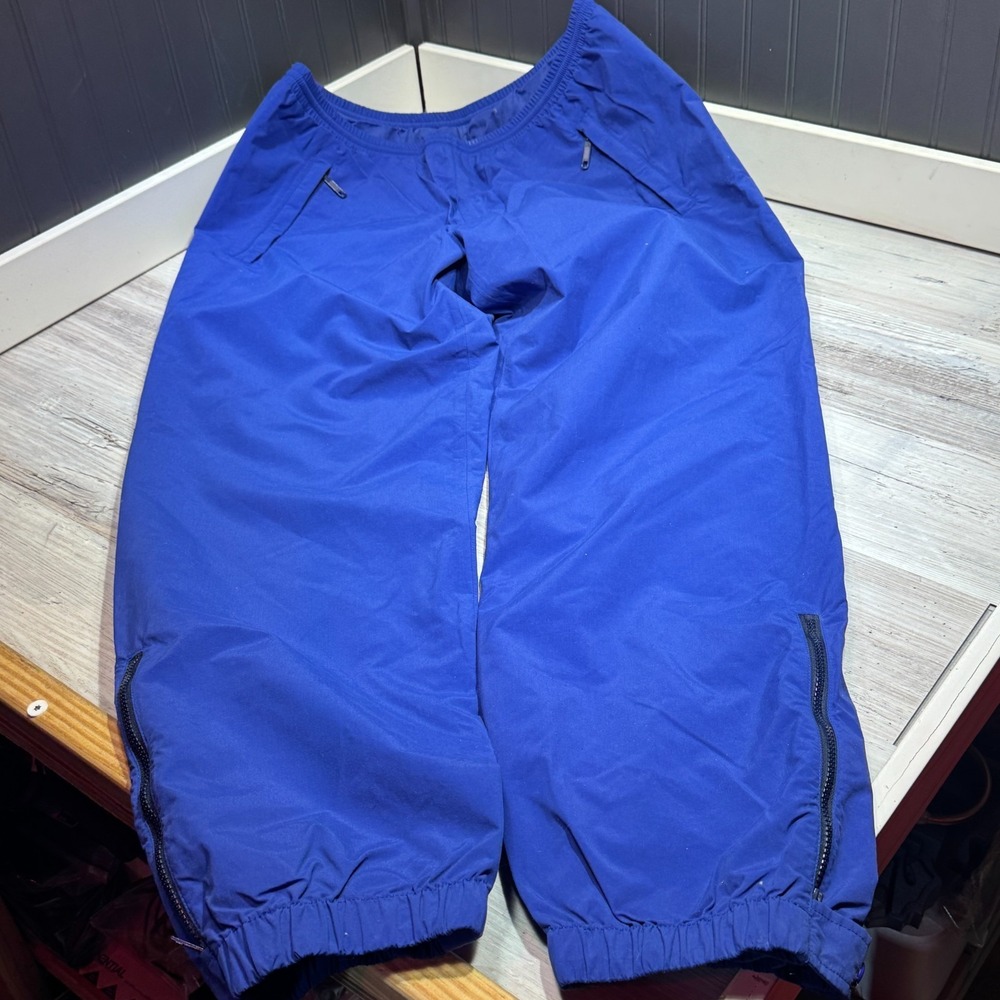 VTG 90S EDDIE BAUER ULTREX BLUE WINDBREAKER TRACK JOGGER PANTS 90S MEN'S SIZE LT